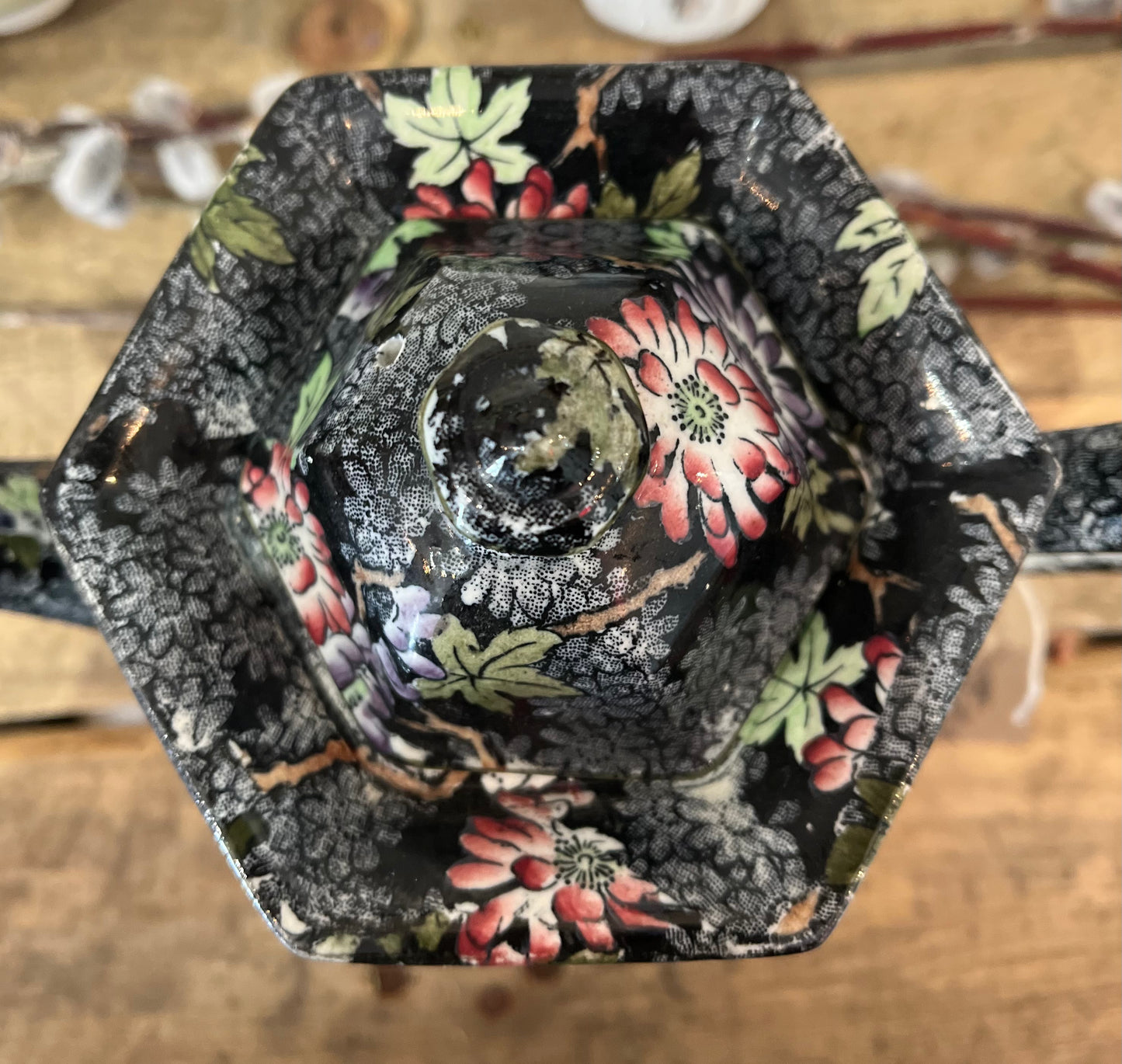 Original Chintz Teapot - Delton Ware Deans