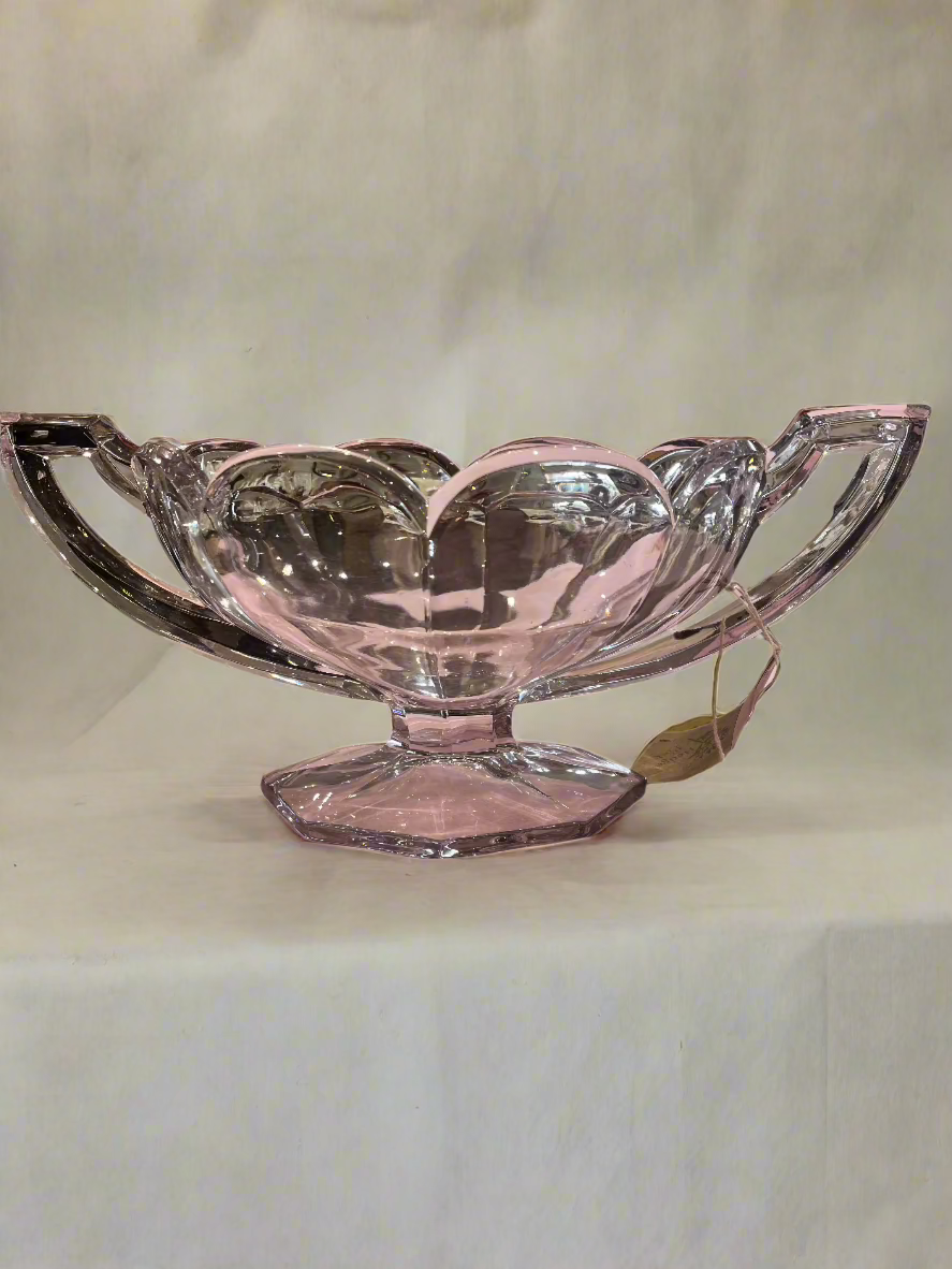 Glass Art Deco Mantle Vase