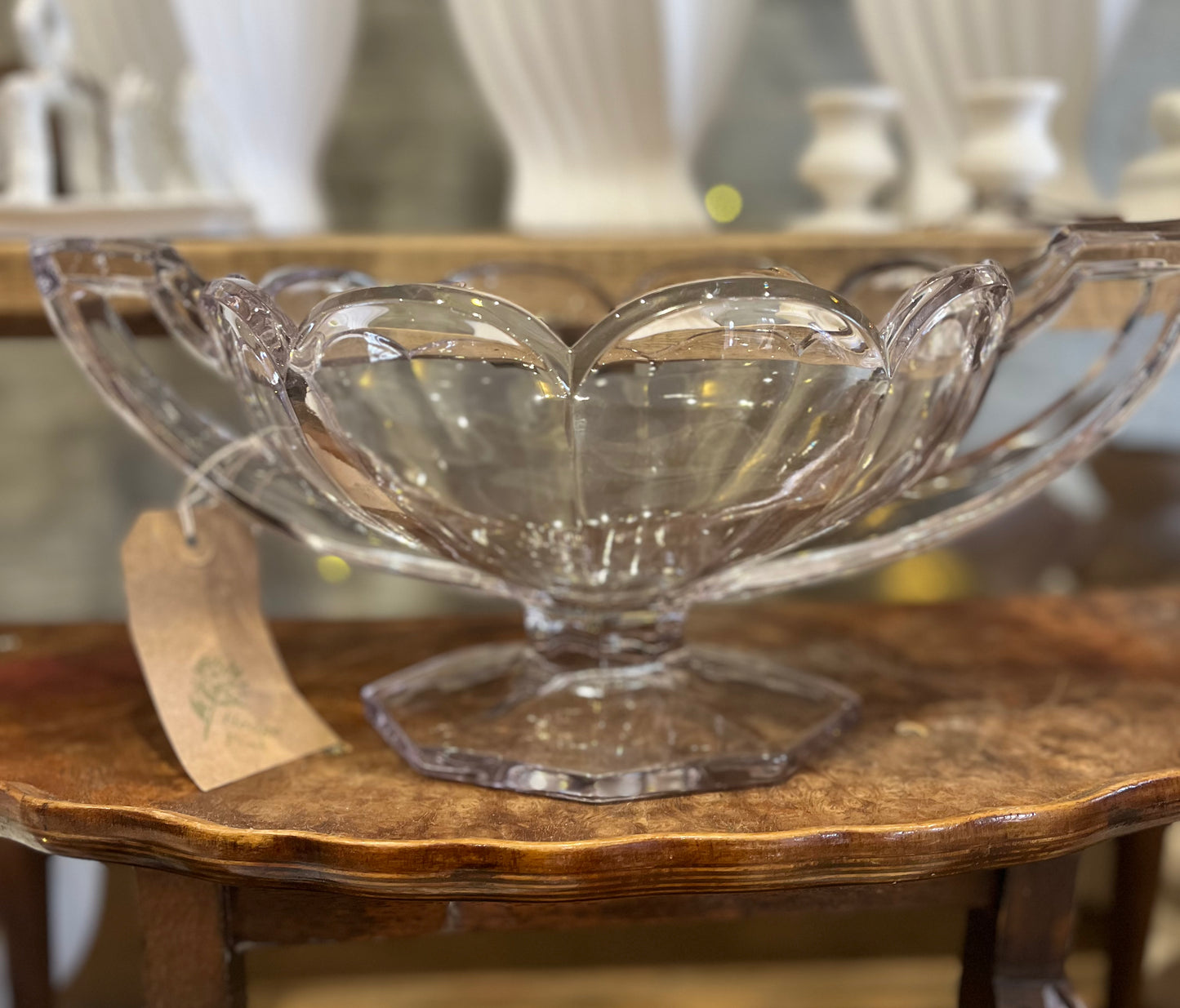 Glass Art Deco Mantle Vase