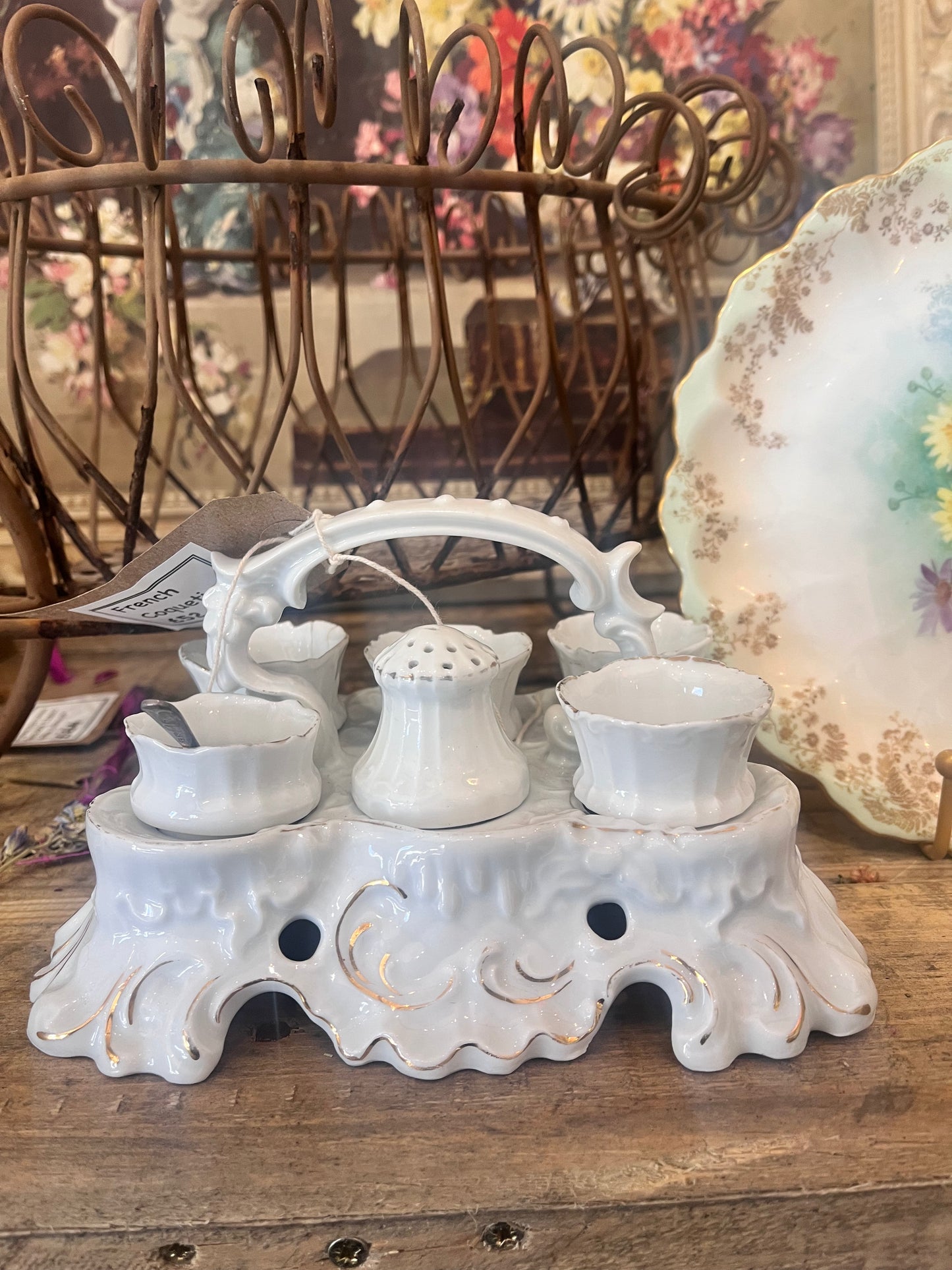 French Antique White Coquetier