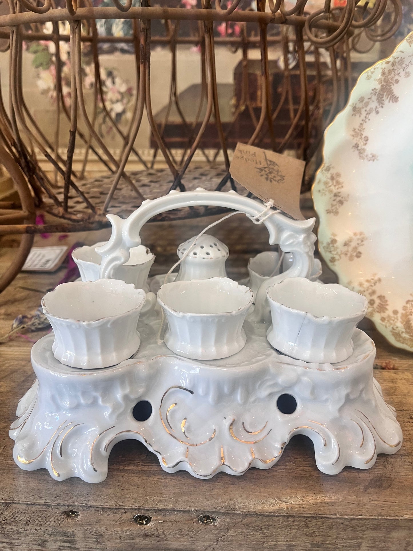 French Antique White Coquetier