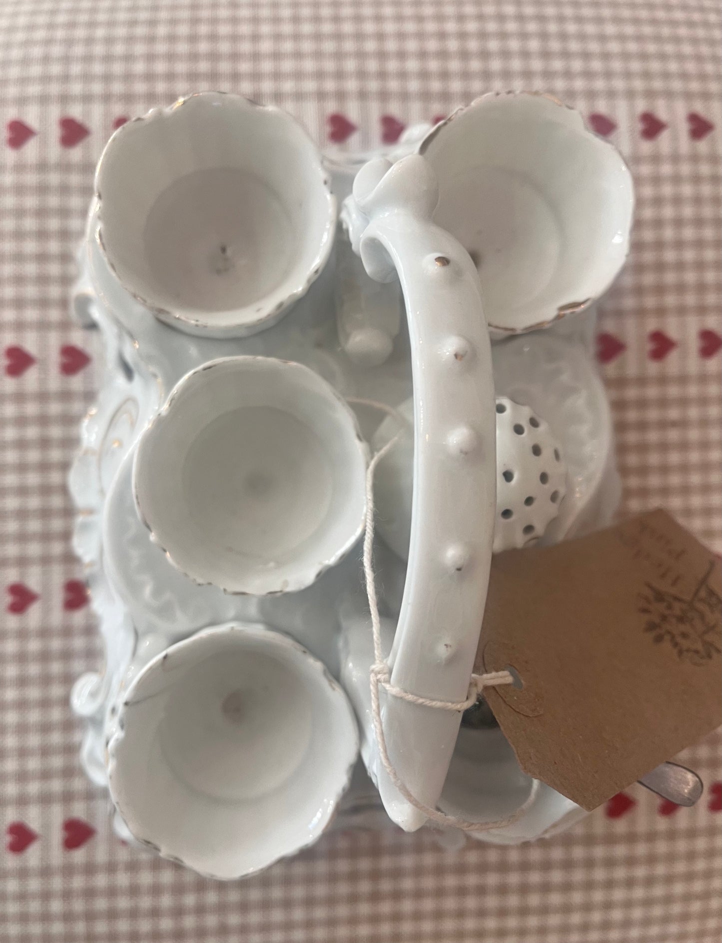 French Antique White Coquetier