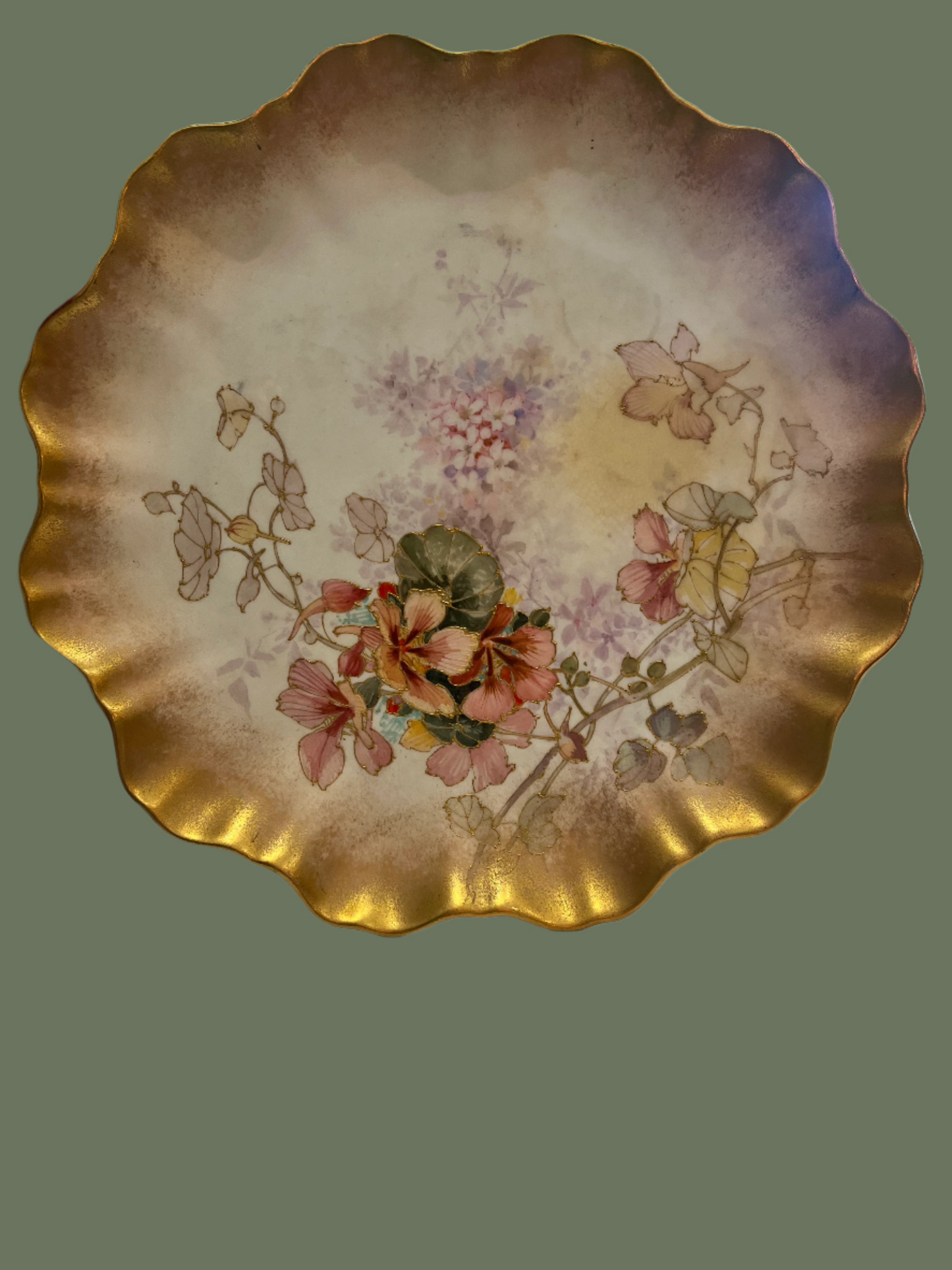 Royal Doulton Porcelain Plate - Asters & Dog Rose *available online only
