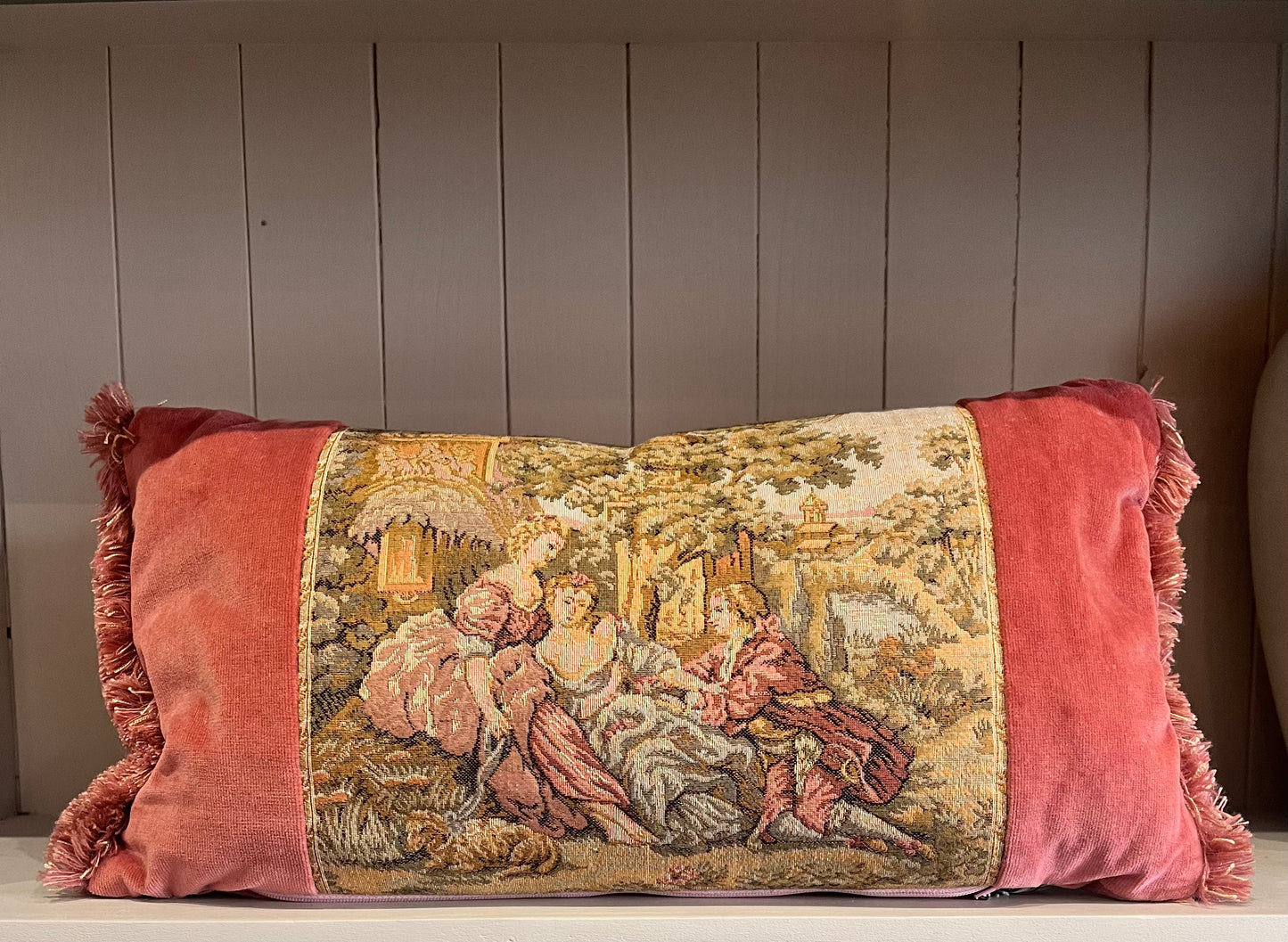 Vintage French Tapestry Cushions - Pair