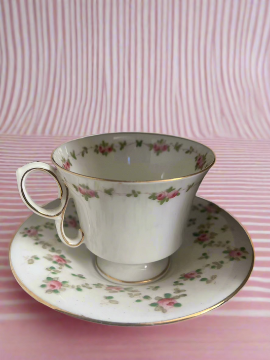 Crown Staffordshire Tea Cups Set