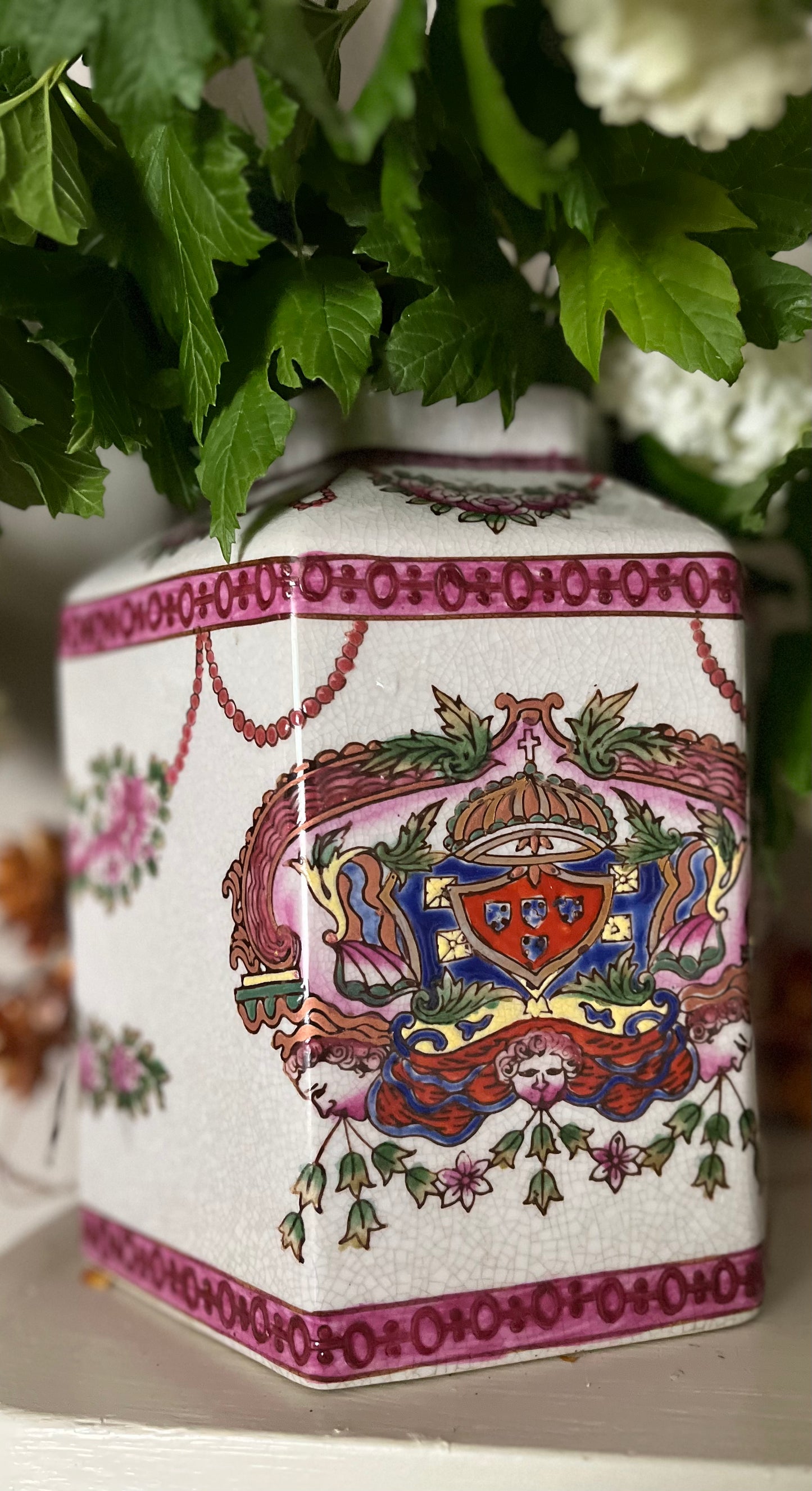 Hexagonal Ginger Jar Vase