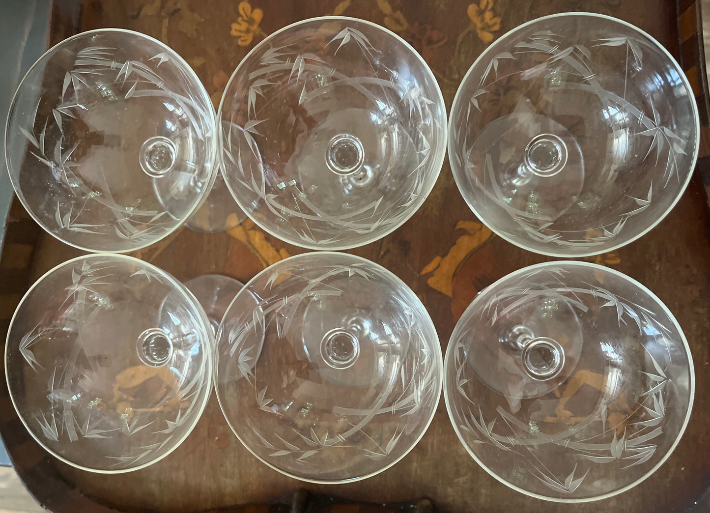 Bamboo Champagne Coupes
