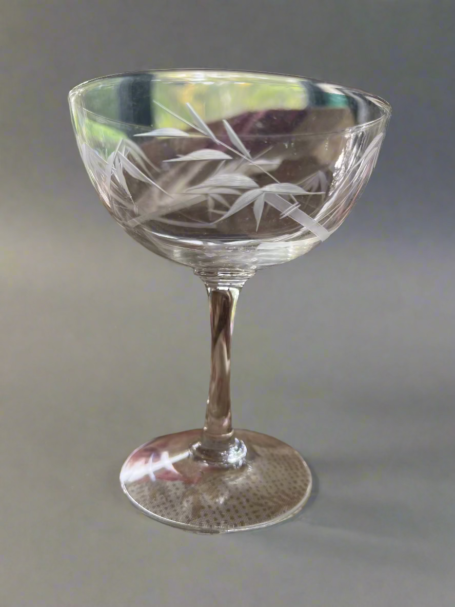 Bamboo Champagne Coupes