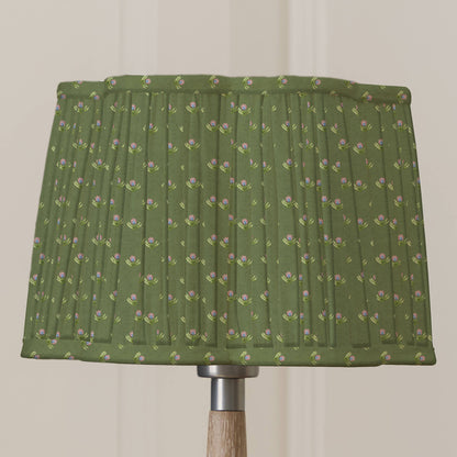 Raja Pleated Scalloped Lamp Shade Sage: Sage / 20 x 30 x 30cm