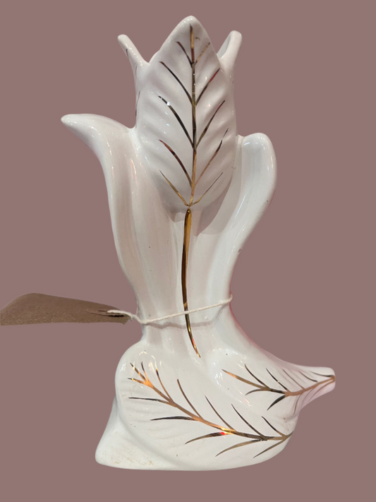 Tulip Vase with gold detail