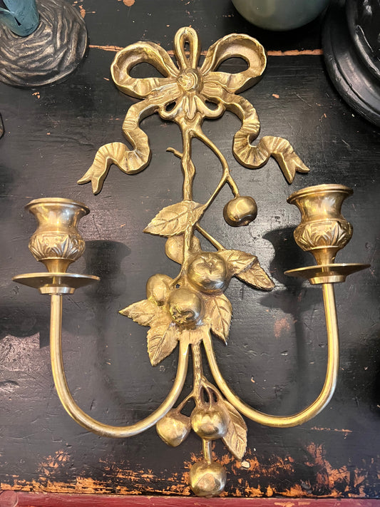 Brass Candle Sconce