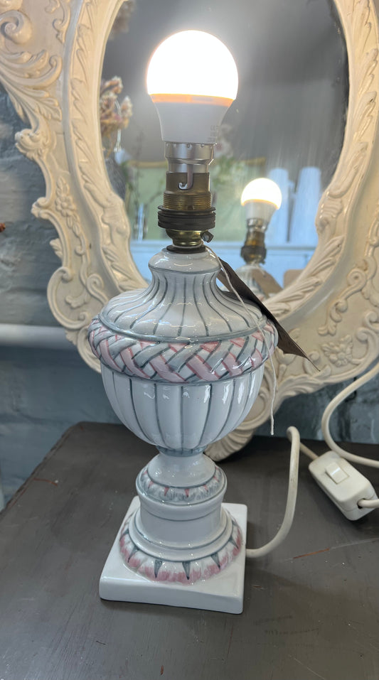 Pretty Italian Porcelain Lamp - Vintage