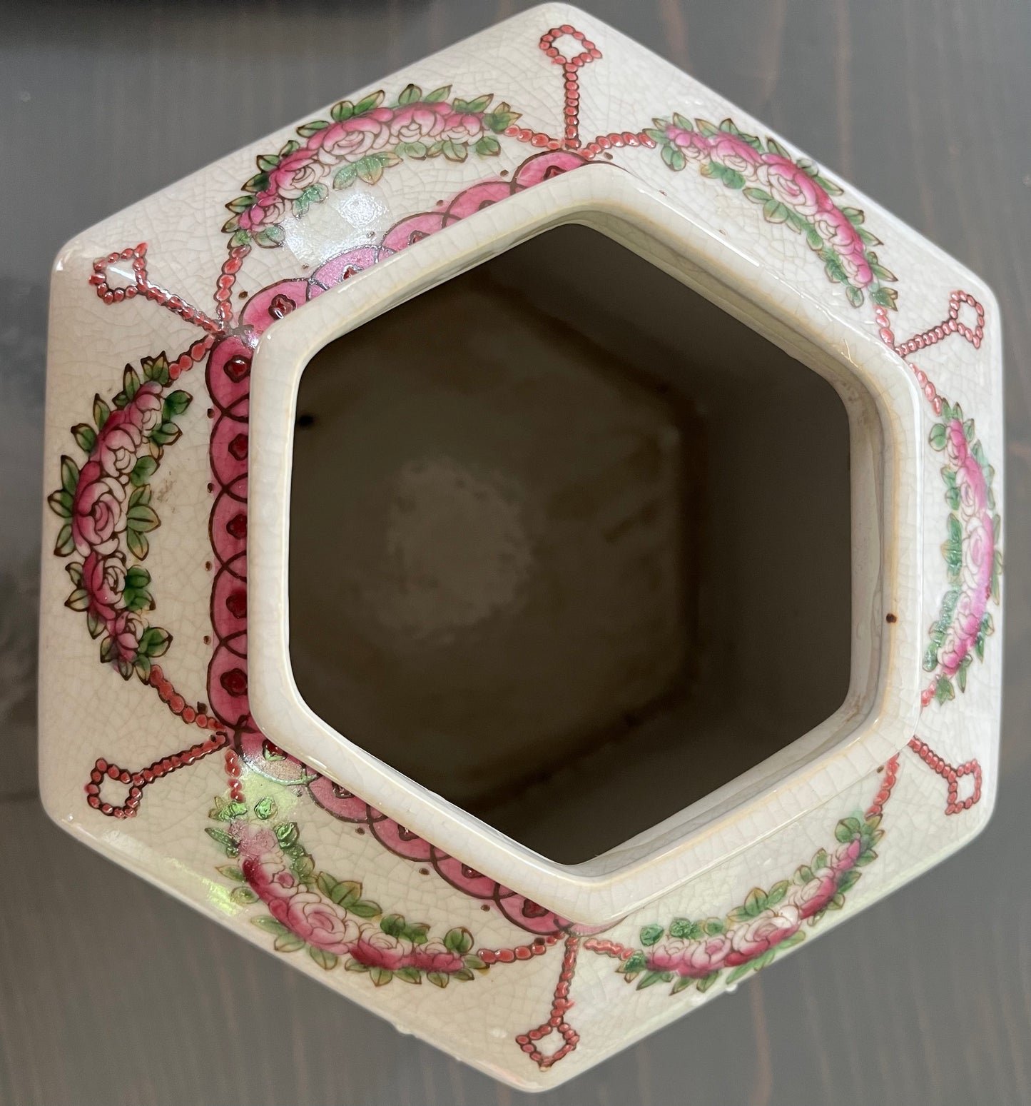 Hexagonal Ginger Jar Vase