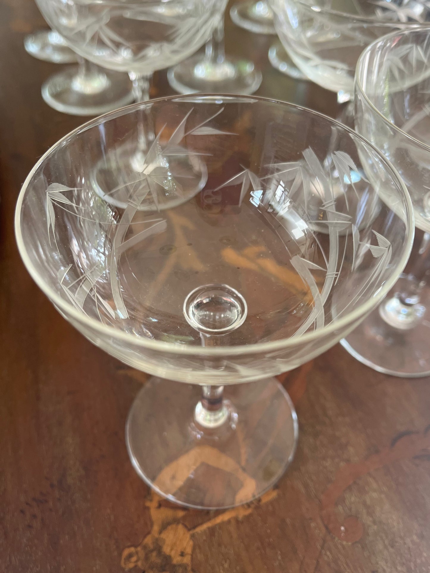 Bamboo Champagne Coupes
